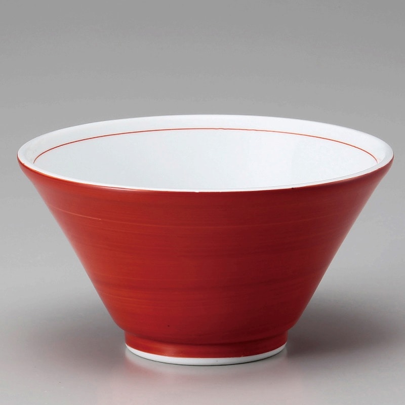 金正陶器 赤巻切立6.3深丼 1個(ご注文単位1個)【直送品】