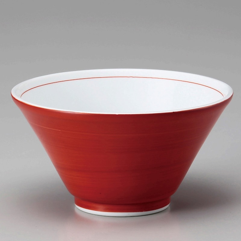 金正陶器 赤巻切立5.5深丼 1個(ご注文単位1個)【直送品】