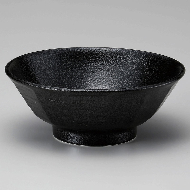 金正陶器 黒耀高台6.8けずり丼 1個(ご注文単位1個)【直送品】