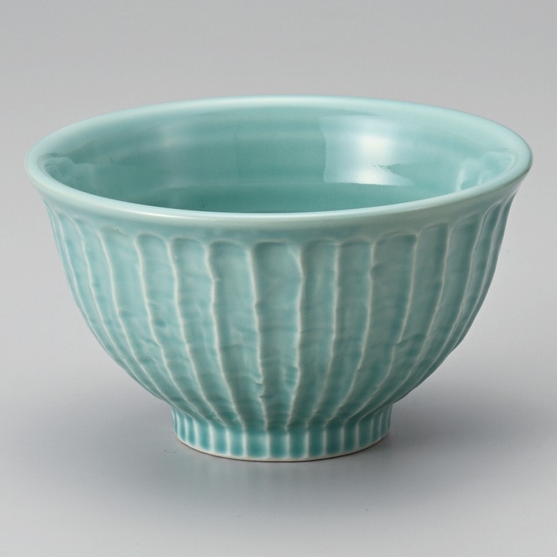金正陶器 トルコブルーしのぎ5.0丼 1個(ご注文単位1個)【直送品】