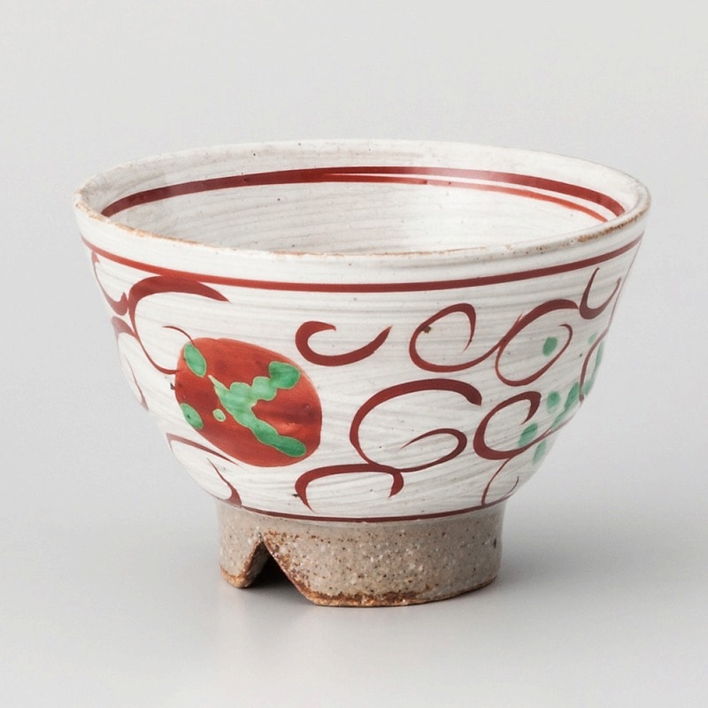 金正陶器 朱丸唐草切煎茶 1個（ご注文単位1個）【直送品】