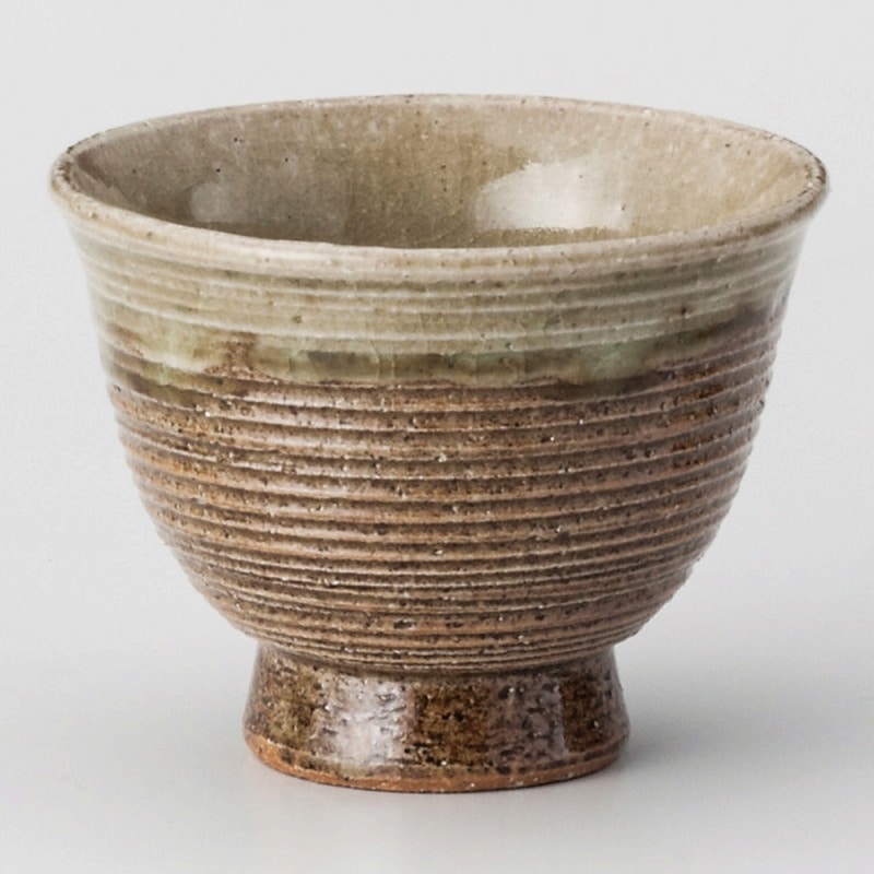 金正陶器 美濃伊賀千段高台煎茶 1個（ご注文単位1個）【直送品】