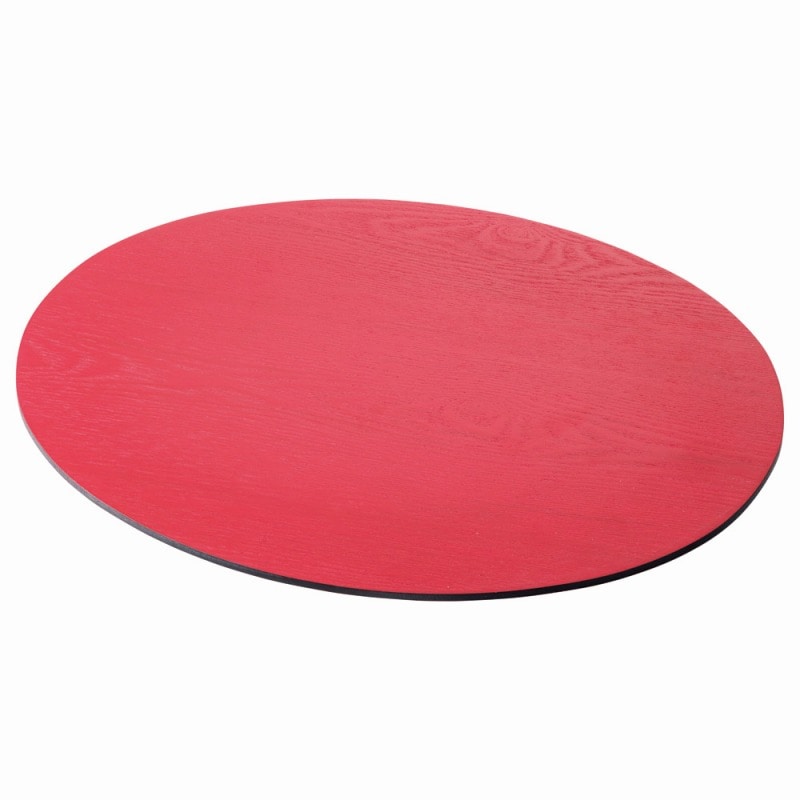 金正陶器 小判両面敷膳42㎝(赤・黒) 1個(ご注文単位1個)【直送品】