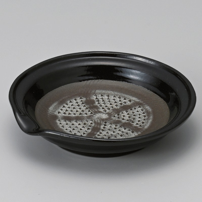 金正陶器 窯変紺片口おろし皿 1個(ご注文単位1個)【直送品】