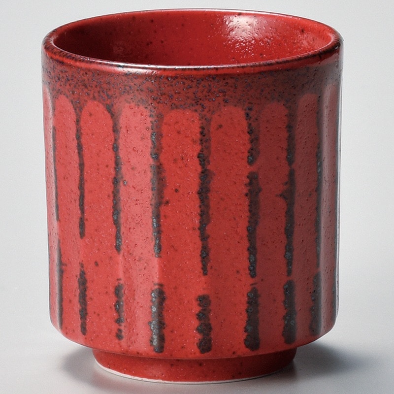 金正陶器 根来 しのぎ湯呑 1個(ご注文単位1個)【直送品】