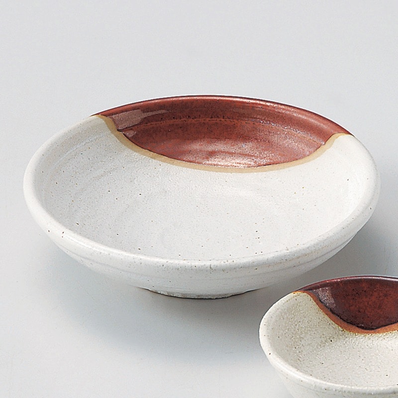 金正陶器 赤釉掛玉渕刺身鉢 1個（ご注文単位1個）【直送品】