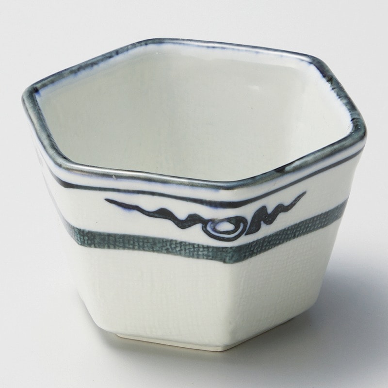 金正陶器 瑞雲六角小鉢 1個（ご注文単位1個）【直送品】