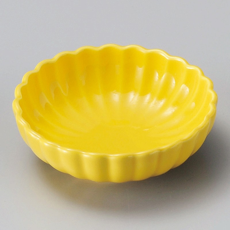 金正陶器 黄菊型鉢 1個(ご注文単位1個)【直送品】