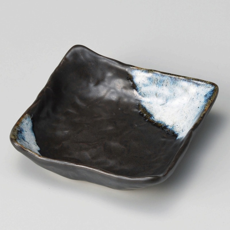 金正陶器 融雪 4寸角小鉢 1個(ご注文単位1個)【直送品】