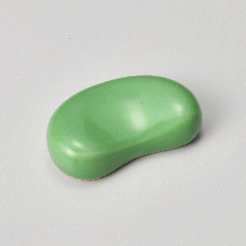 金正陶器 そら豆(ひわ)箸置 1個(ご注文単位1個)【直送品】