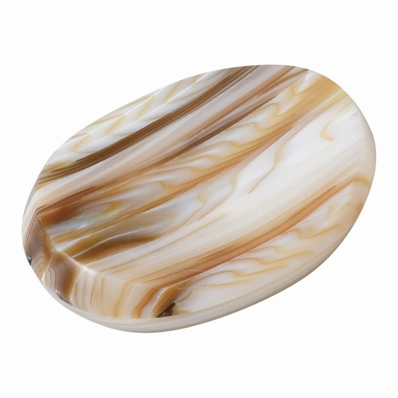 金正陶器 シェル箸置オーバルマーブル 1個(ご注文単位1個)【直送品】