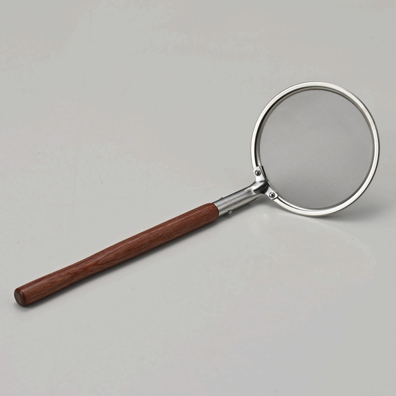 金正陶器 ステンレス・アク取（柄茶） 1個（ご注文単位1個）【直送品】