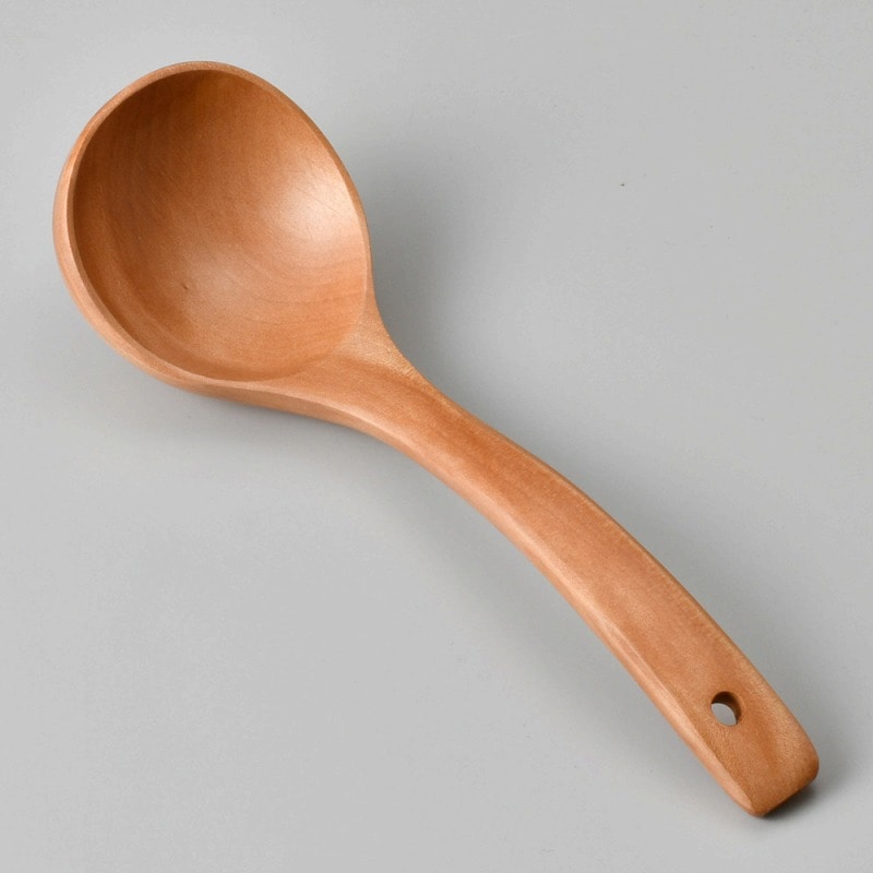 金正陶器 （木）お玉 柄短（小）白 1個（ご注文単位1個）【直送品】