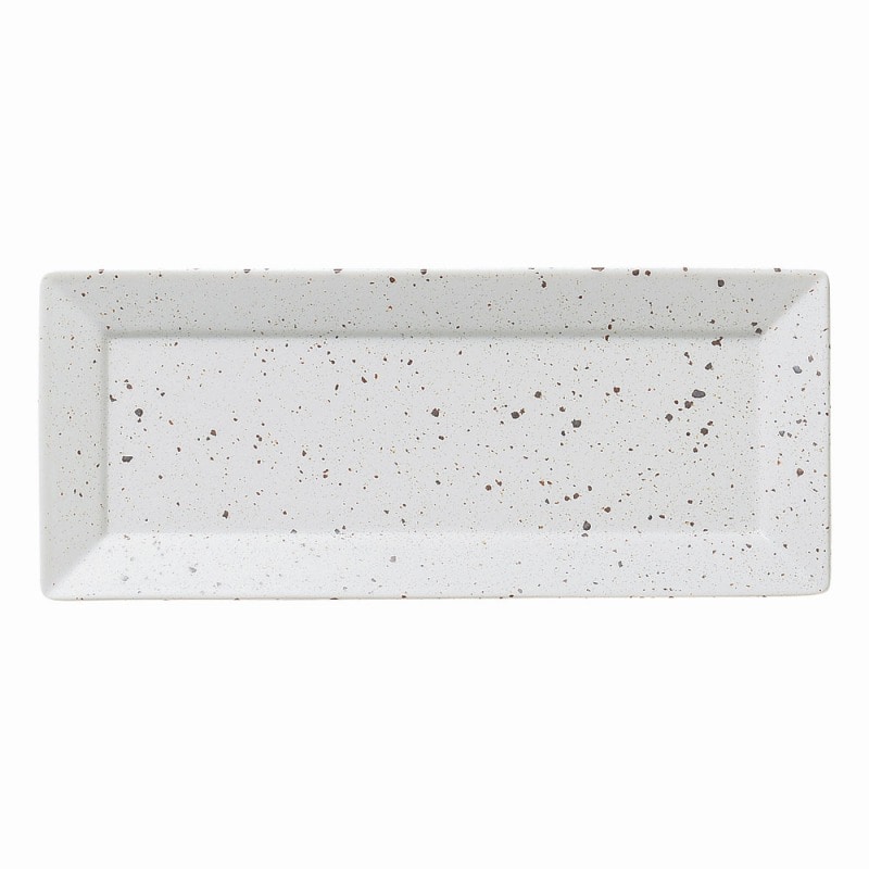 金正陶器 白斑点スクウェアー29㎝長角皿 1個（ご注文単位1個）【直送品】