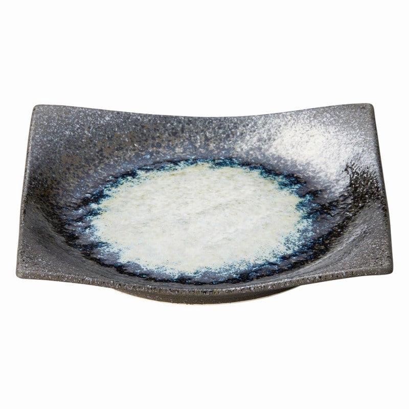 金正陶器 悠久夜霧 手引正角5.5皿 1個(ご注文単位1個)【直送品】