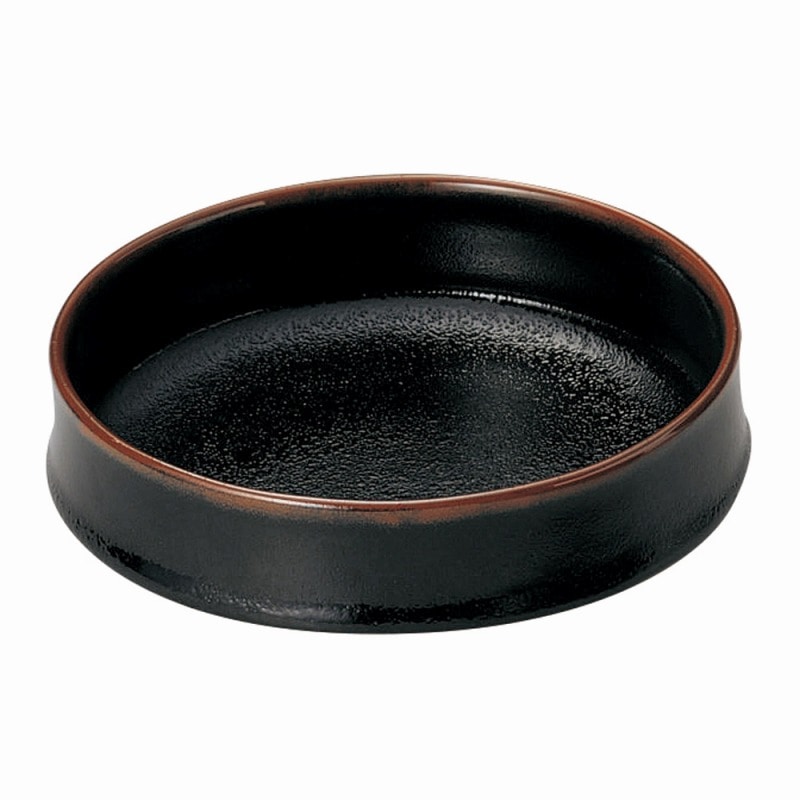 金正陶器 柚子天目6.0平鉢 1個（ご注文単位1個）【直送品】