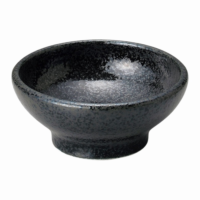 金正陶器 豊明黒耀3.0丸高台鉢 1個(ご注文単位1個)【直送品】