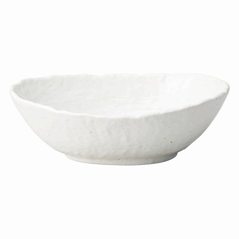 金正陶器 粉引石目楕円大鉢 1個(ご注文単位1個)【直送品】