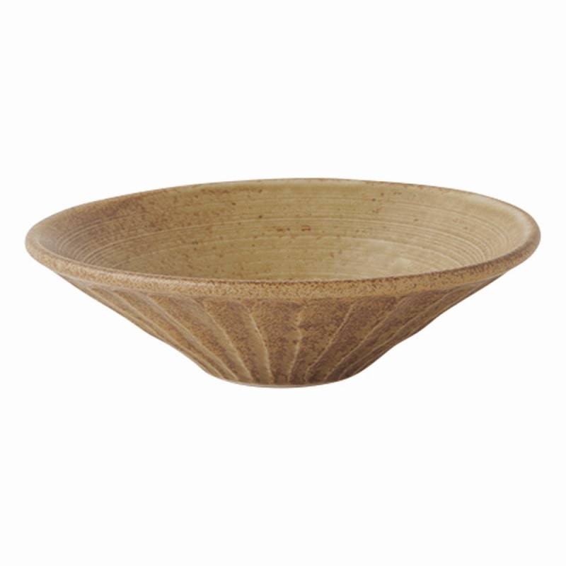 金正陶器 わび 朽葉しのぎ浅鉢 小 1個(ご注文単位1個)【直送品】