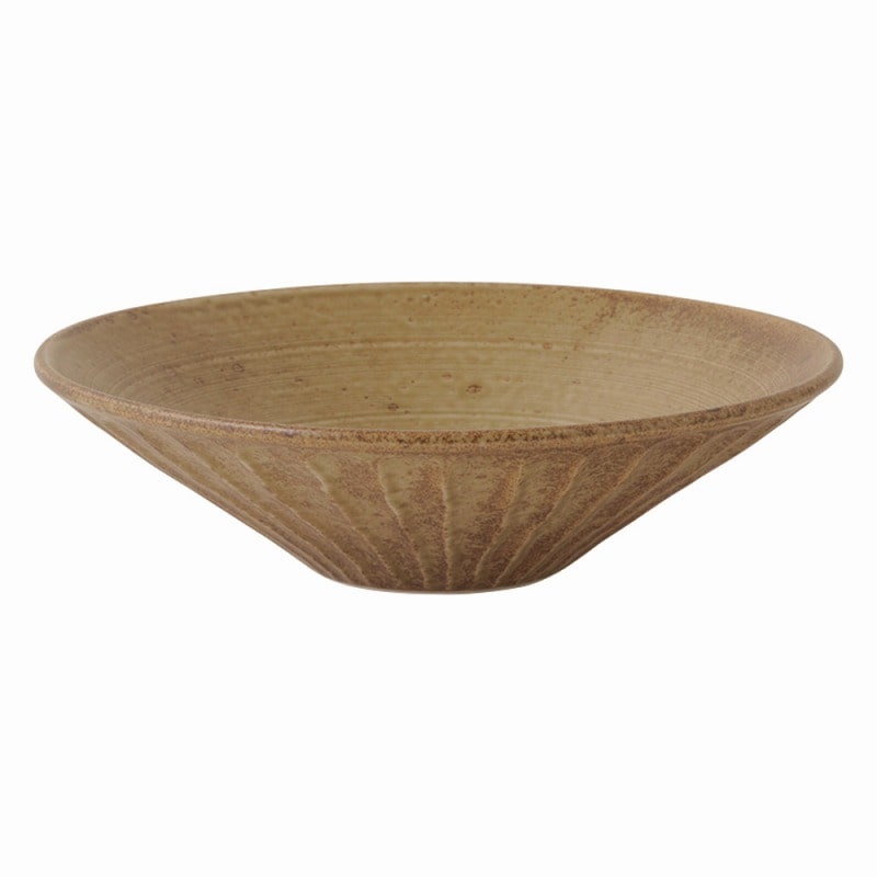 金正陶器 わび 朽葉しのぎ浅鉢 大 1個(ご注文単位1個)【直送品】