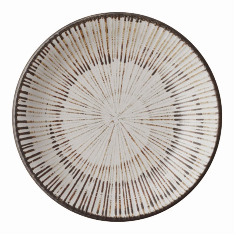 金正陶器 錆粉引千段4.0皿 1個（ご注文単位1個）【直送品】