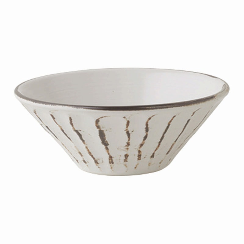 金正陶器 錆粉引しのぎ深鉢 中 1個(ご注文単位1個)【直送品】