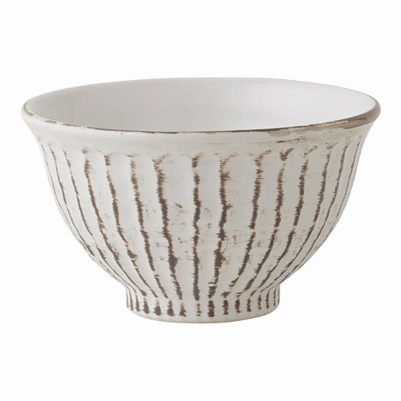 金正陶器 錆粉引しのぎ5.0丼 1個(ご注文単位1個)【直送品】