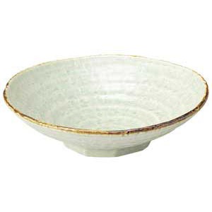 金正陶器 翠玉(貫入)ロクベ 7.0 浅鉢 1個(ご注文単位1個)【直送品】