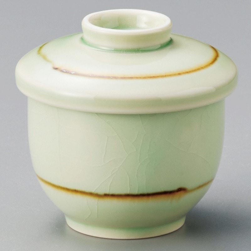 金正陶器 翠玉（貫入）蒸し碗 （小） 1個（ご注文単位1個）【直送品】