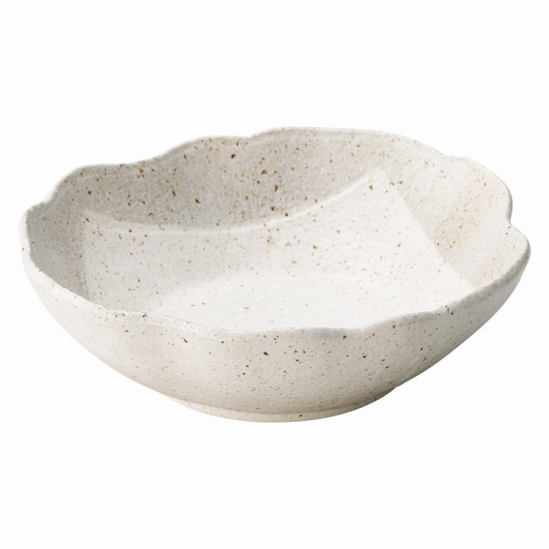 金正陶器 志野粉引梅型80鉢 1個(ご注文単位1個)【直送品】