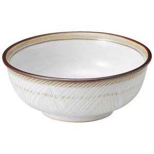 金正陶器 乳白6.8ラーメン丼 1個(ご注文単位1個)【直送品】