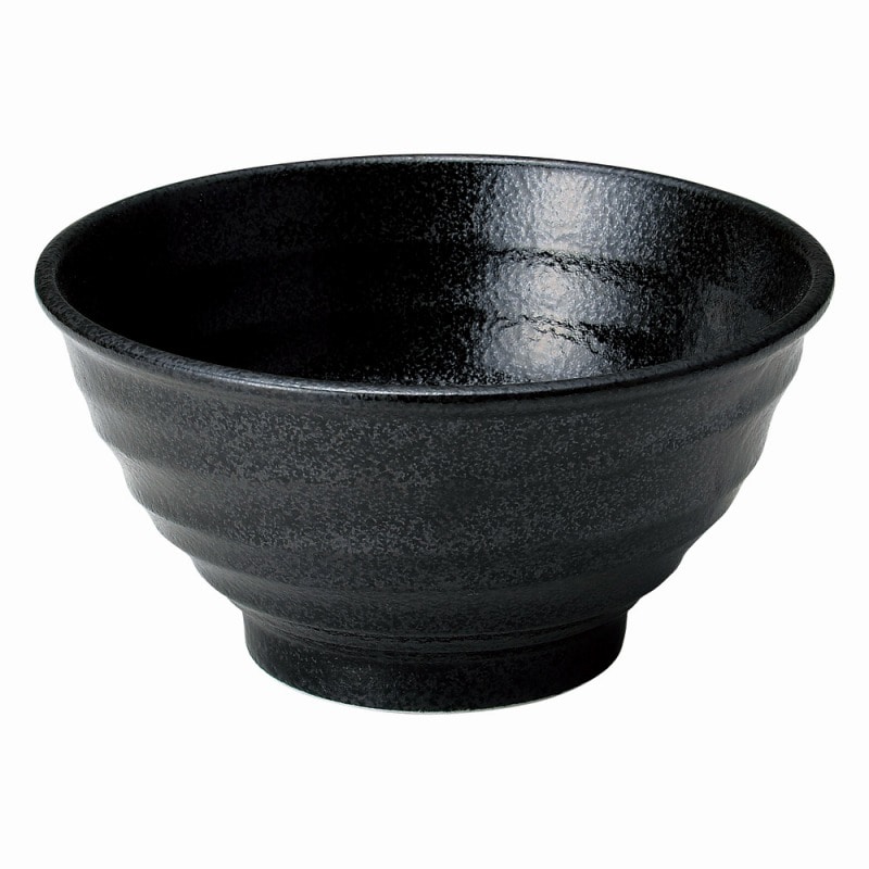 金正陶器 ゆらり黒結晶6.0深丼 1個(ご注文単位1個)【直送品】