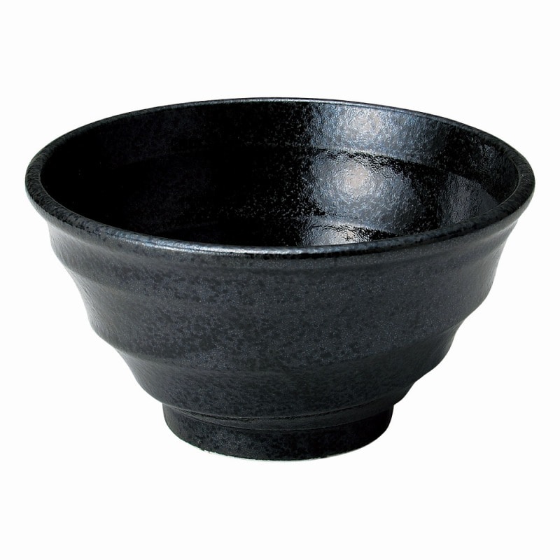 金正陶器 ゆらり黒結晶5.5深丼 1個(ご注文単位1個)【直送品】