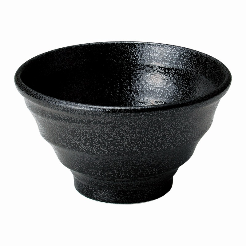 金正陶器 ゆらり黒結晶4.5ライス丼 1個(ご注文単位1個)【直送品】