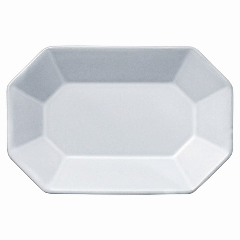 金正陶器 デプレホワイト長角八角プレートS 1個(ご注文単位1個)【直送品】