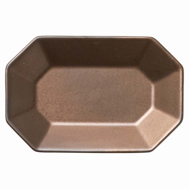 金正陶器 デプレゴールド長角八角プレートS 1個(ご注文単位1個)【直送品】