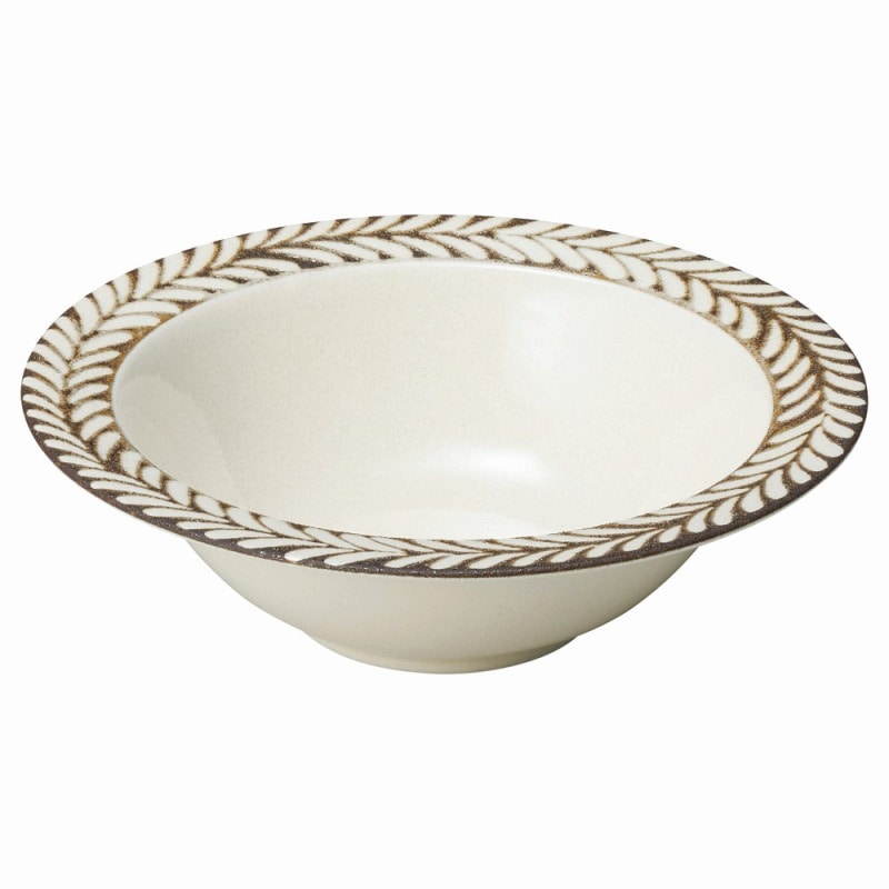 金正陶器 ローレルリースアイボリー 6 オートミル 1個（ご注文単位1個）【直送品】