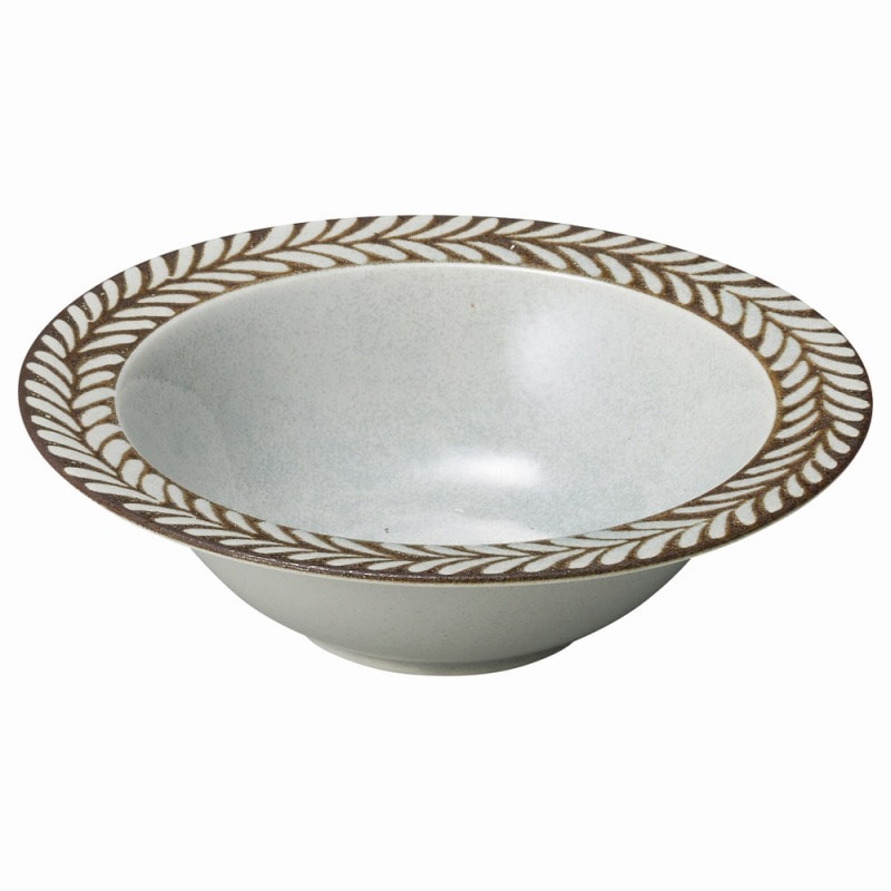 金正陶器 ローレルリースグレー 6 オートミル 1個（ご注文単位1個）【直送品】