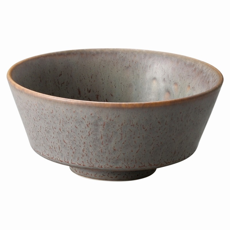 金正陶器 グレージュブラウン角茶碗 1個(ご注文単位1個)【直送品】