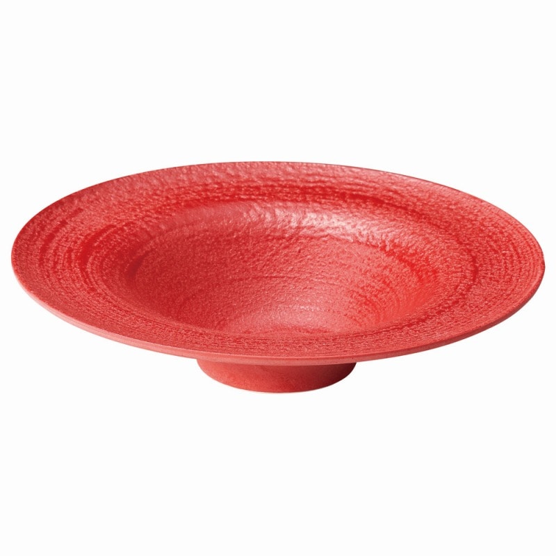 金正陶器 Stella（ステラ）Ⅱ赤刷毛 24㎝ボウルプレート 1個（ご注文単位1個）【直送品】