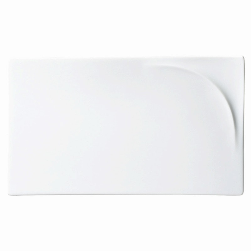 金正陶器 LUK25長角プレート ホワイト 1個(ご注文単位1個)【直送品】