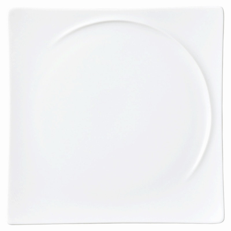 金正陶器 LUK23スクエアープレート ホワイト 1個(ご注文単位1個)【直送品】
