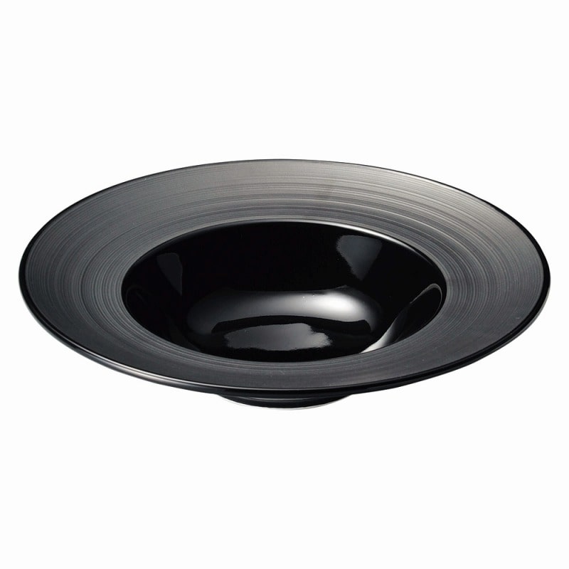 金正陶器 グラシアグラシアブラック24㎝スープ 1個(ご注文単位1個)【直送品】