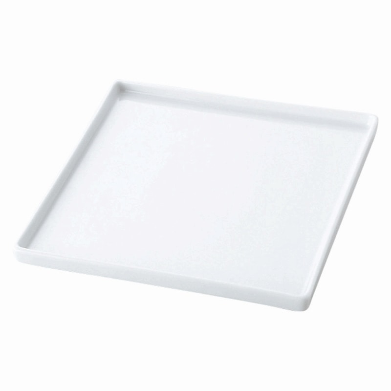 金正陶器 TUBE WHITE18㎝スクウェアプレート 1個(ご注文単位1個)【直送品】