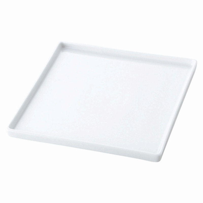 金正陶器 TUBE WHITE21㎝スクウェアプレート 1個(ご注文単位1個)【直送品】
