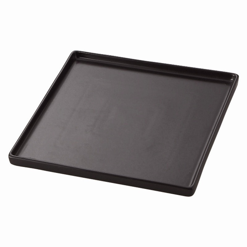 金正陶器 TUBE BLACK18㎝スクウェアプレート 1個(ご注文単位1個)【直送品】