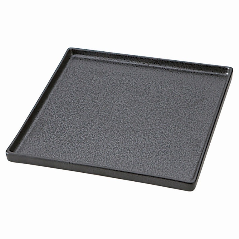 金正陶器 TUBE 黒御影24.5㎝スクウェアプレート 1個(ご注文単位1個)【直送品】