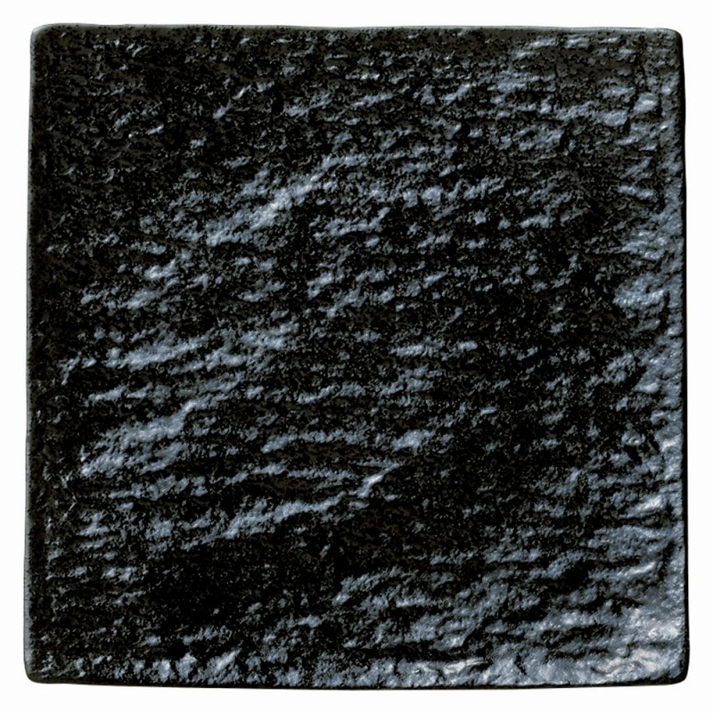 金正陶器 ペトラ ブラックスクエアープレート23 BK 1個(ご注文単位1個)【直送品】