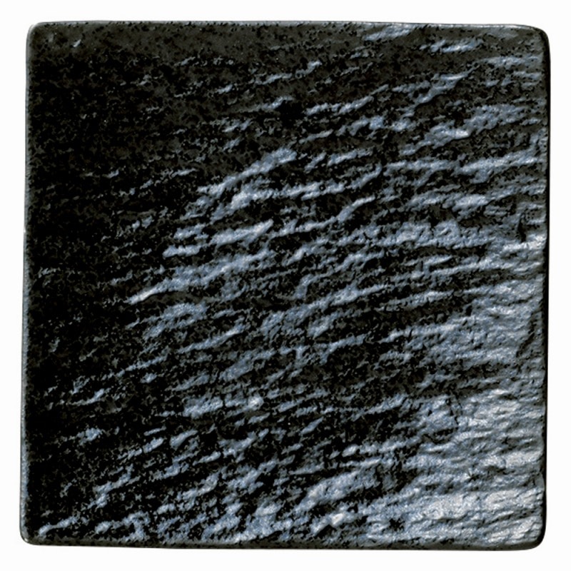 金正陶器 ペトラ ブラックスクエアープレート17 BK 1個(ご注文単位1個)【直送品】