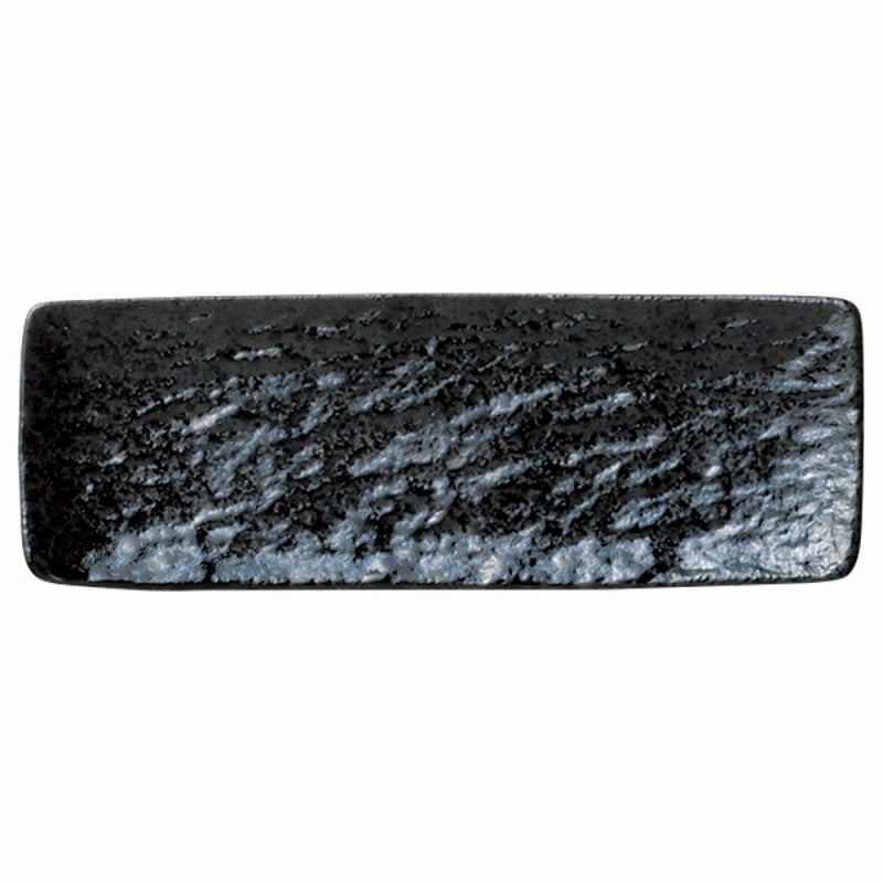 金正陶器 ペトラ ブラックレクタンプレート18 BK 1個(ご注文単位1個)【直送品】